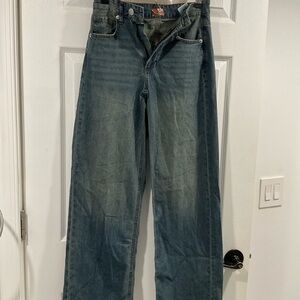 Acid Wash Blue Jeans